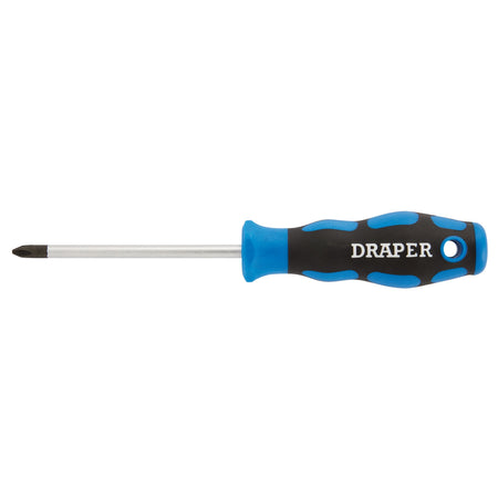 DRAPER No.2 x 100mm Cross Slot Screwdriver with Soft Grip Handles: Model No.865CS