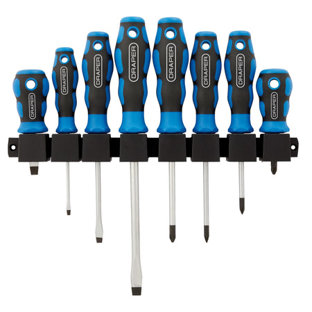 DRAPER 8 Piece Soft Grip Screwdriver Set: Model No.865/8