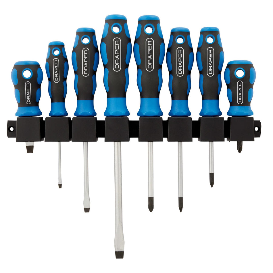 DRAPER 8 Piece Soft Grip Screwdriver Set: Model No.865/8