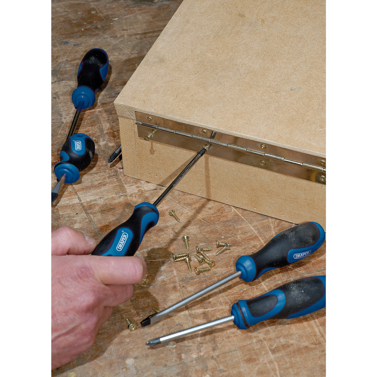 DRAPER 8 Piece Soft Grip Screwdriver Set: Model No.865/8