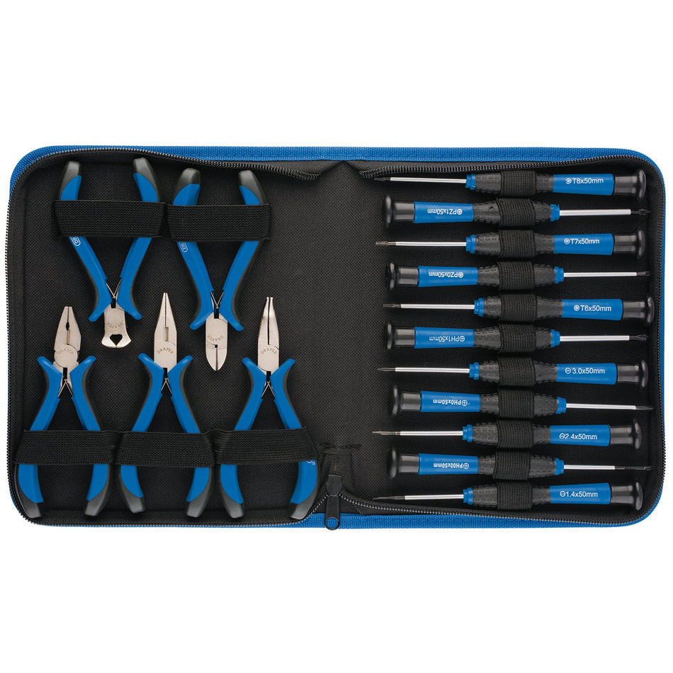 Precision Pliers and Screwdriver Set (16 Piece): Model No. PSP16