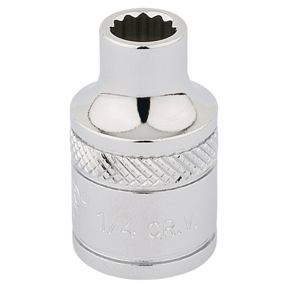 DRAPER 3/8" Square Drive Hi-Torq 12 Point Socket (1/4"): Model No. D-AF