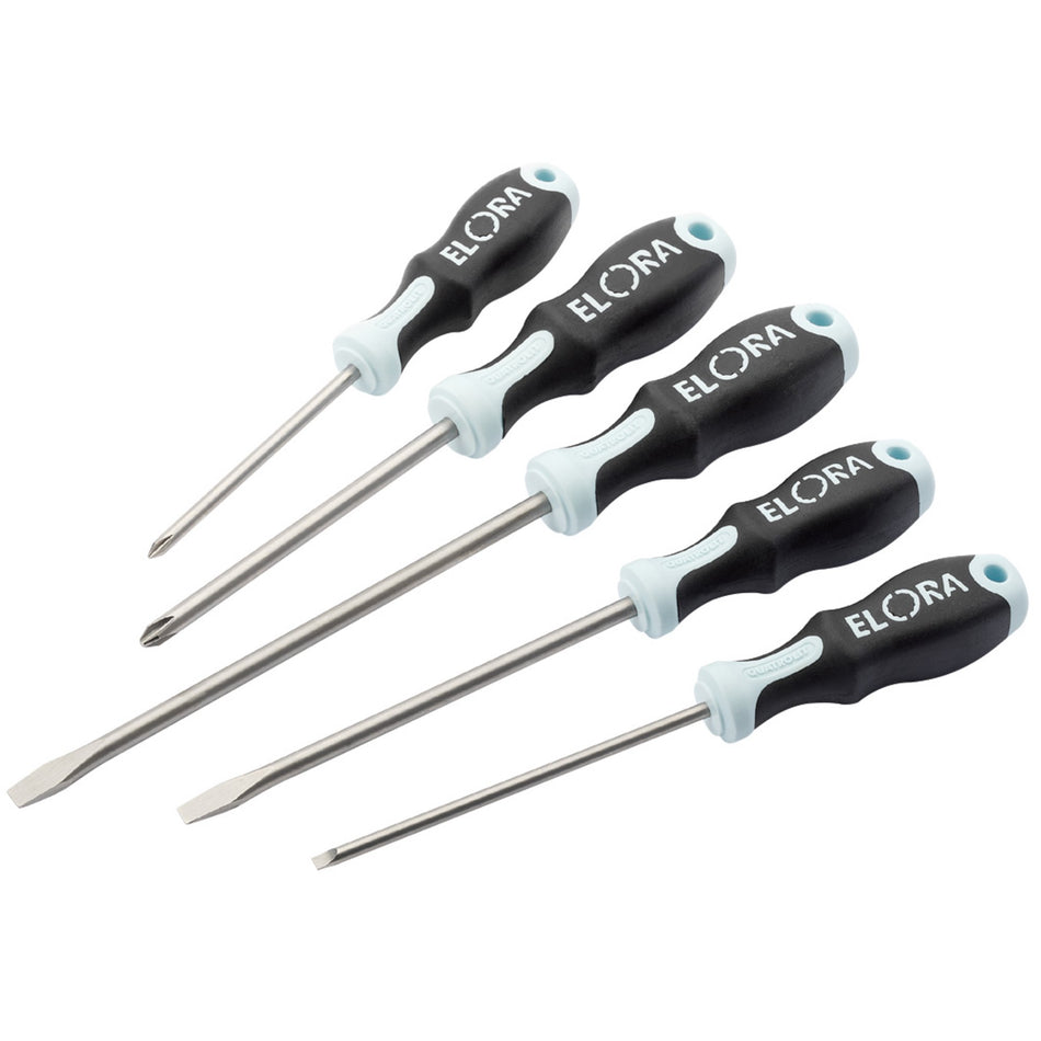 5 Piece Stainless Steel Engineers Screwdriver Set: Model No.583 S5K-ST
