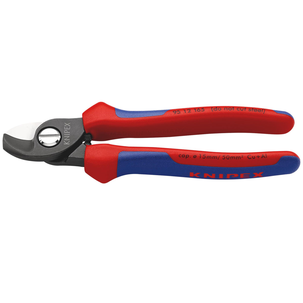 Knipex 165mm Copper or Aluminium Only Cable Shear : Model No.95 12 165 SB