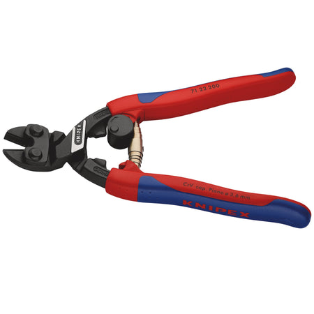 Knipex 200mm Cobolt® Compact 20&deg; Angled Head Bolt Cutters with Sprung Handles : Model No.71 22 200SB