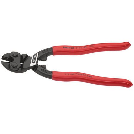 Knipex 200mm Cobolt® Compact 20&deg; Angled Head Bolt Cutters : Model No.71 21 200SB