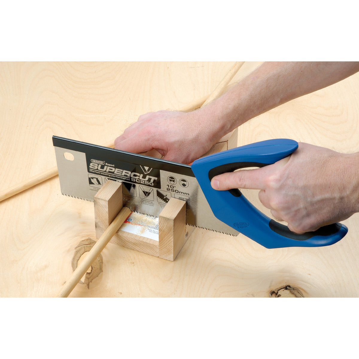 DRAPER Expert Supercut ; 250mm/10in. Soft Grip Hardpoint Tenon Saw- 11tpi/12ppi: Model No.SC250