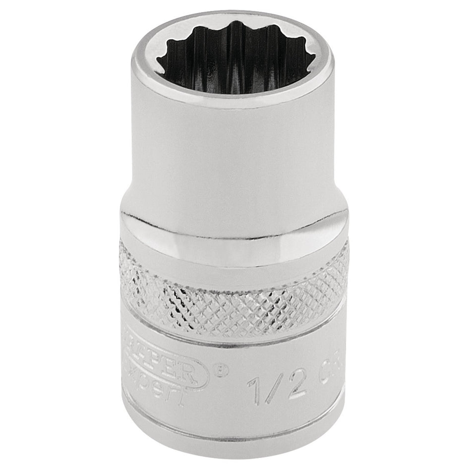 DRAPER 3/8" Square Drive Hi-Torq 12 Point Socket (1/2"): Model No. D-AF