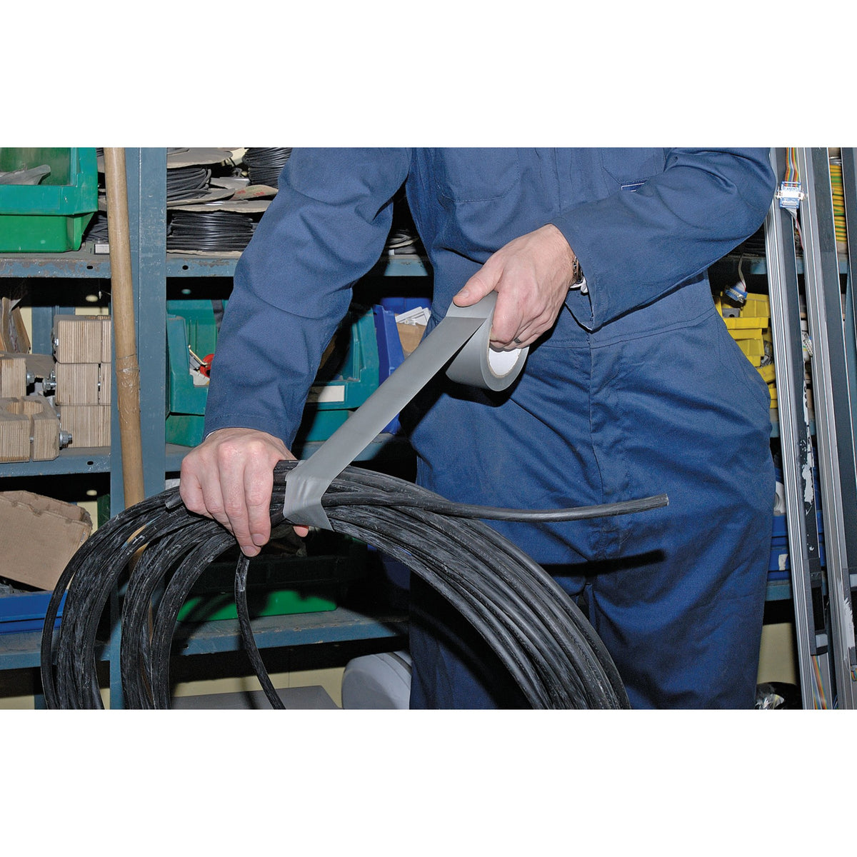 DRAPER 30M x 50mm Grey Duct Tape Roll: Model No.TP-DUCT/A