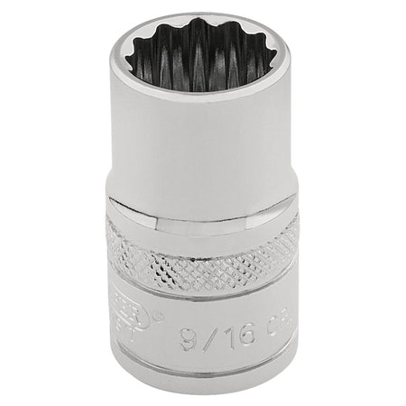 DRAPER 3/8" Square Drive Hi-Torq 12 Point Socket (9/16"): Model No. D-AF