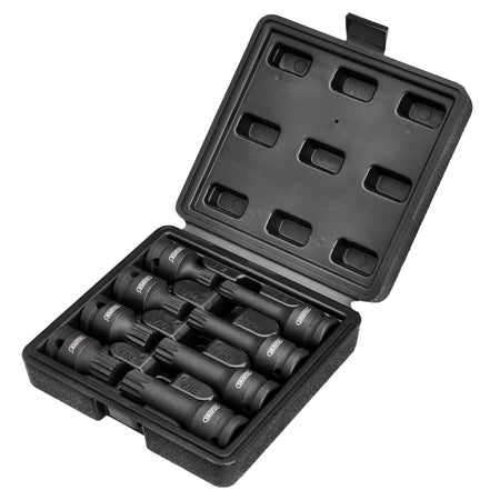 1/2" Sq. Dr. Tamper Proof Impact Spline Set (8 Piece): Model No.ISS8