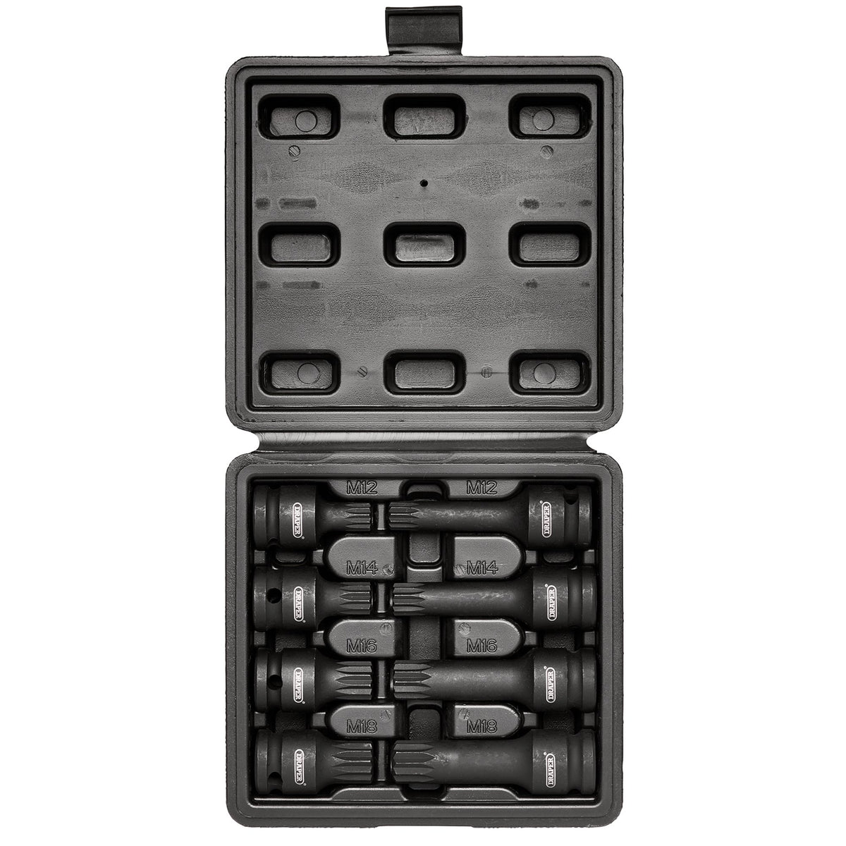 1/2" Sq. Dr. Tamper Proof Impact Spline Set (8 Piece): Model No.ISS8