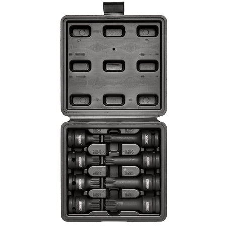 1/2" Sq. Dr. Tamper Proof Impact Spline Set (8 Piece): Model No.ISS8
