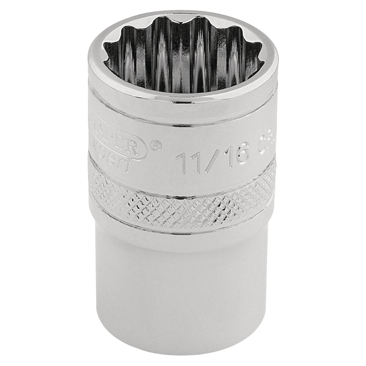 DRAPER 3/8" Square Drive Hi-Torq 12 Point Socket (11/16"): Model No. D-AF