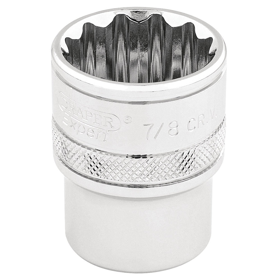 DRAPER 3/8" Square Drive Hi-Torq 12 Point Socket (7/8"): Model No. D-AF