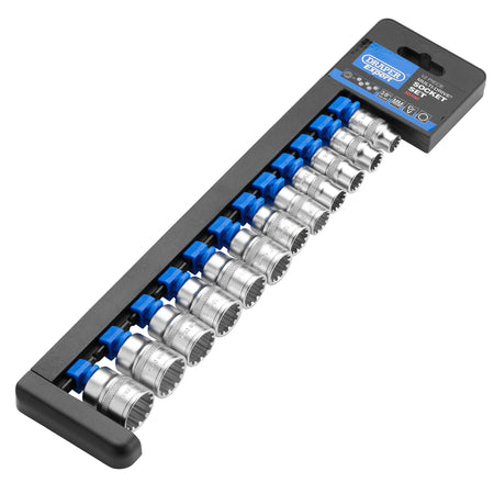 DRAPER 3/8" Sq. Dr. Draper Expert Multi-Drive Socket Set (12 Piece): Model No. D9M/MDS/E