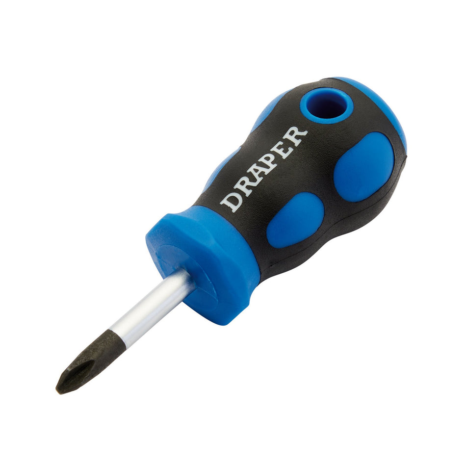 DRAPER No.2 x 38mm Cross Slot Screwdriver with Soft Grip Handles: Model No.865CS
