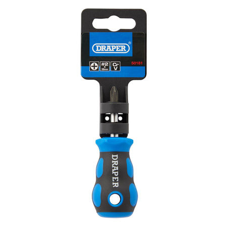 DRAPER No.2 x 38mm Cross Slot Screwdriver with Soft Grip Handles: Model No.865CS