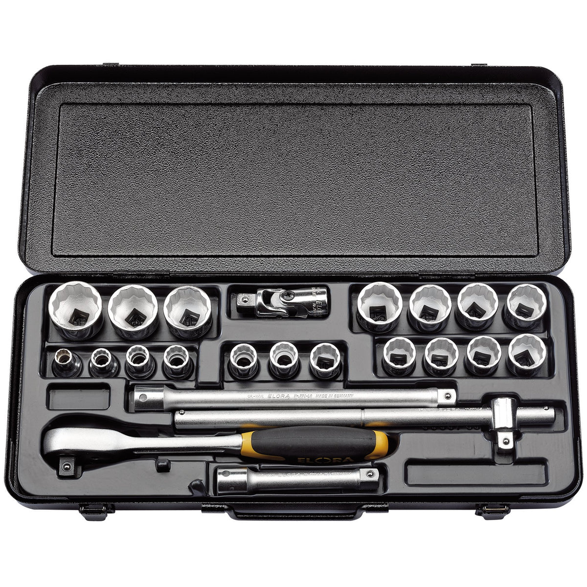23 Piece 1/2in. Square Drive Imperial Socket Set: Model No.770-OKLAU