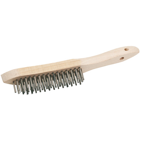 DRAPER 310mm Stainless Steel 4 Row Scratch Brush: Model No.WB-SS/L