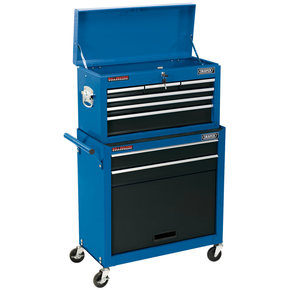 DRAPER Two Drawer Roller Cabinet and Five Drawer Chest: Model No.RCTC8B