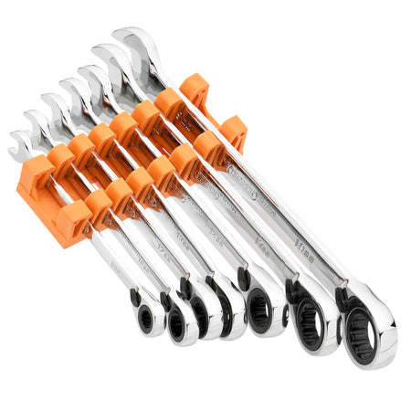 DRAPER Ratcheting Combination Spanner Set (7 piece): Model No.8230RMM/7
