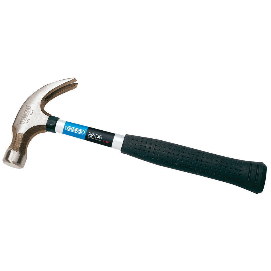 DRAPER 450G (16oz) Tubular Shaft Claw Hammer: Model No.9001