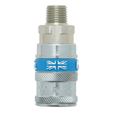 DRAPER 1/4in. BSP Taper Male Thread Vertex Air Coupling: Model No.A91CM02 PACKED