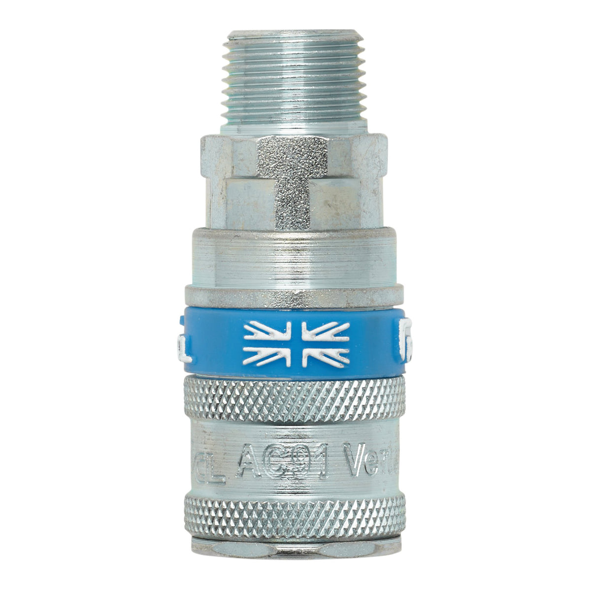 DRAPER 3/8in. BSP Taper Male Thread Vertex Air Coupling (Sold Loose): Model No.A91EM02 BULK