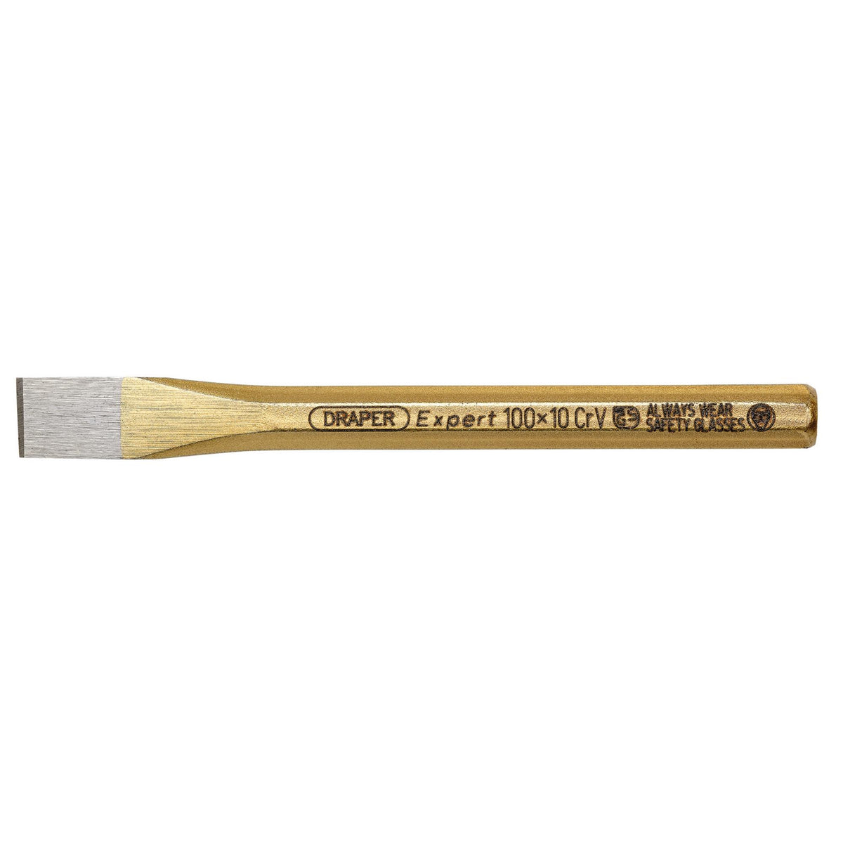 DRAPER Expert 10mm x 100mm Octagonal Flat Cold Chisel: Model No.97
