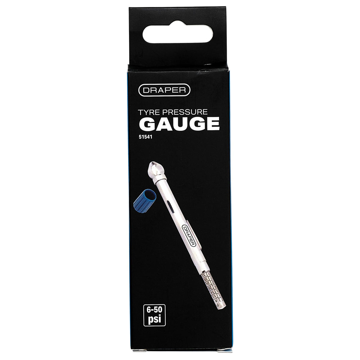 DRAPER Tyre Pressure Gauge: Model No.TPGS
