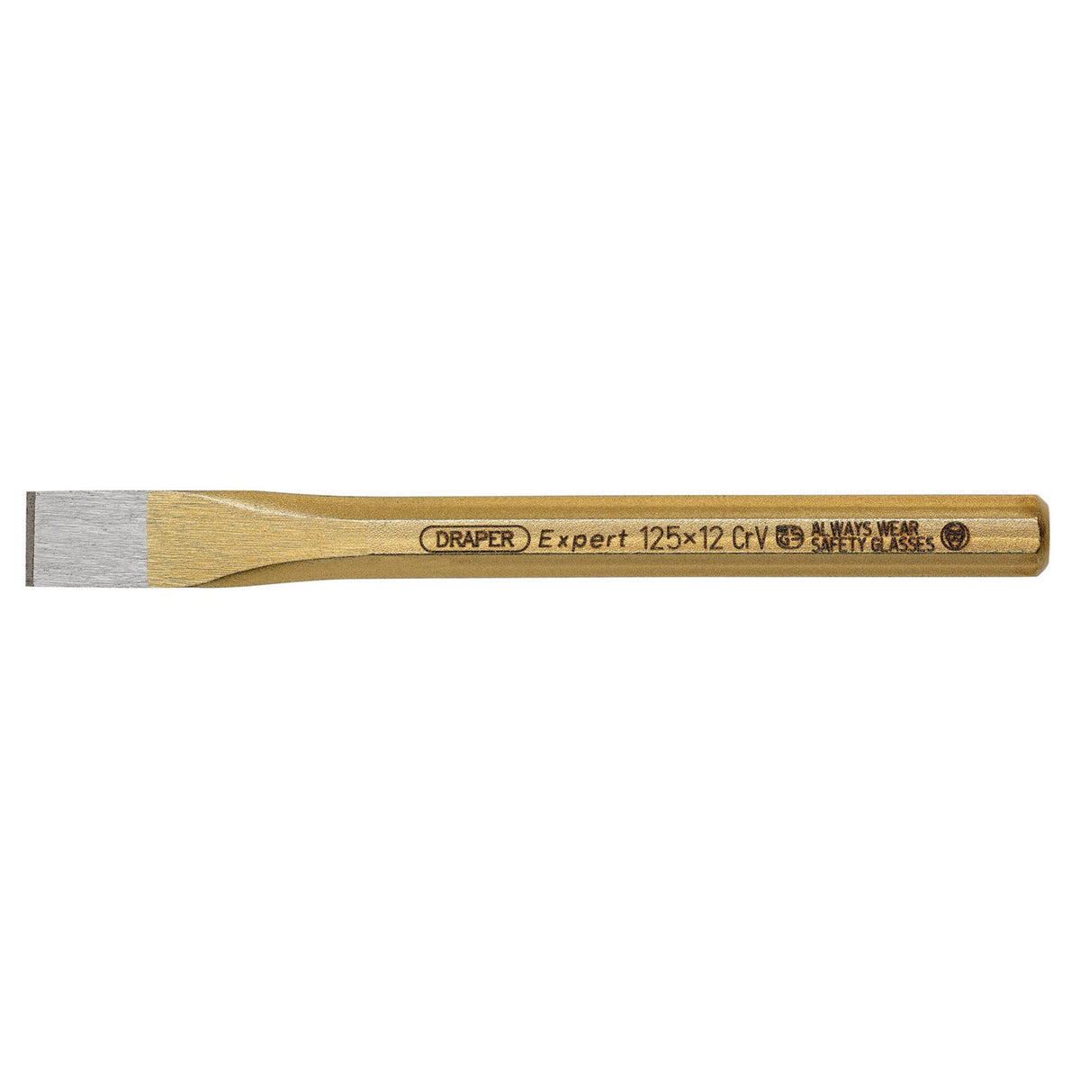 DRAPER Expert 12mm x 125mm Octagonal Flat Cold Chisel: Model No.97