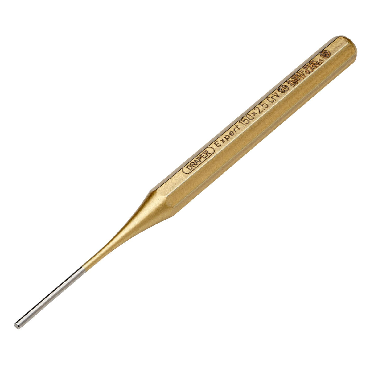 DRAPER Expert 2.5mm x 150mm Octagonal Parallel Pin Punch: Model No.119