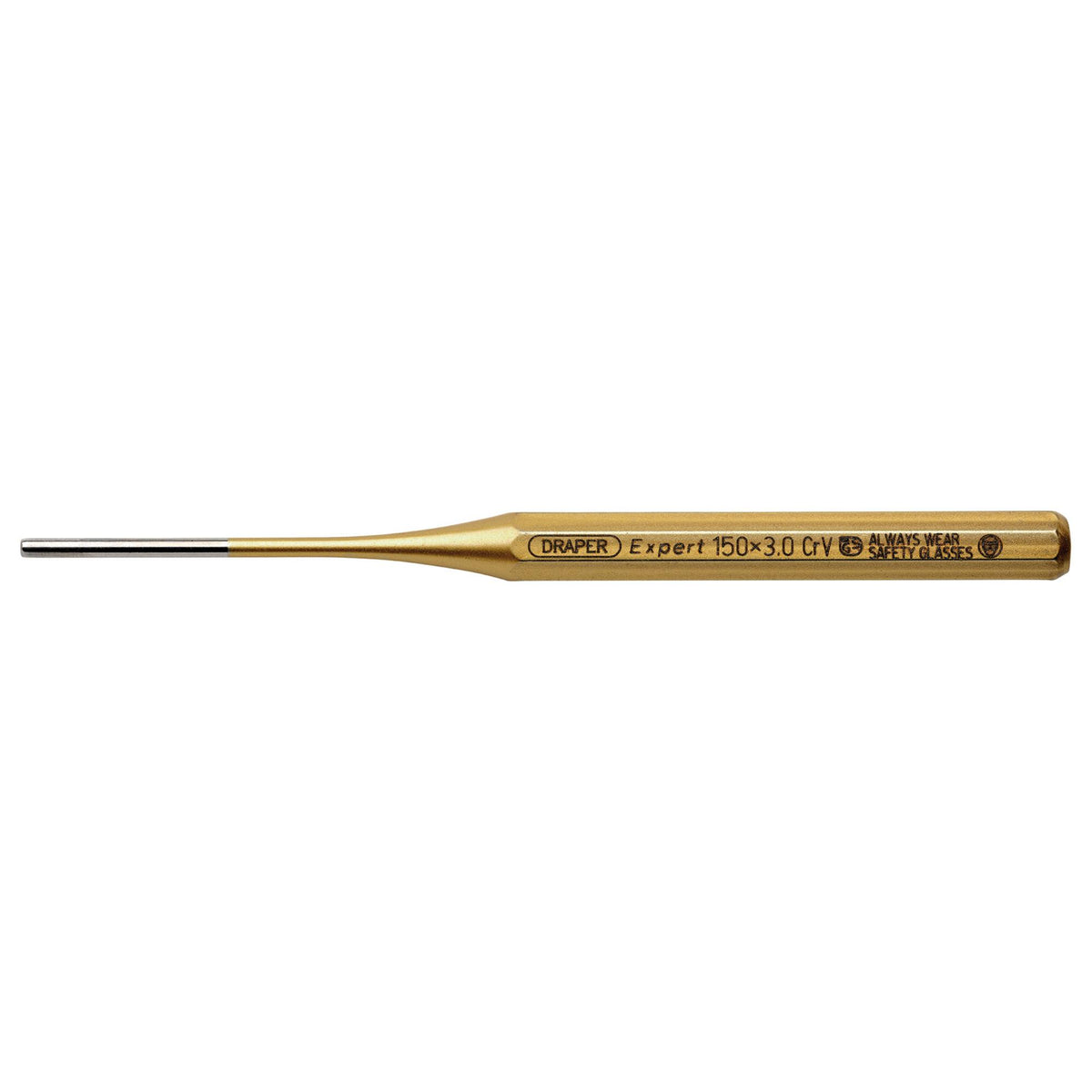 DRAPER Expert 3mm x 150mm Octagonal Parallel Pin Punch: Model No.119