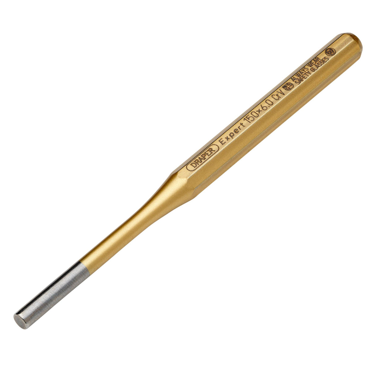 DRAPER Expert 6mm x 150mm Octagonal Parallel Pin Punch: Model No.119