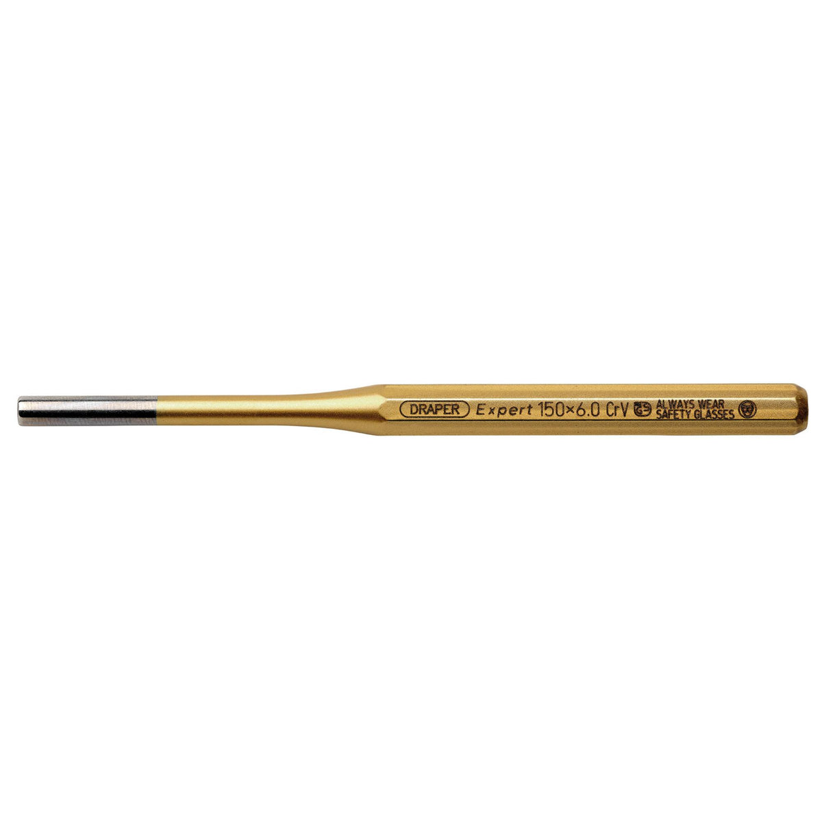 DRAPER Expert 6mm x 150mm Octagonal Parallel Pin Punch: Model No.119