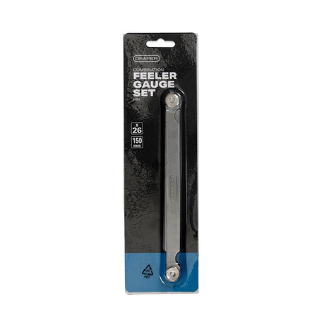 DRAPER 26 Blade Extra Long Combination Feeler Gauge Set: Model No.FG26/LRB