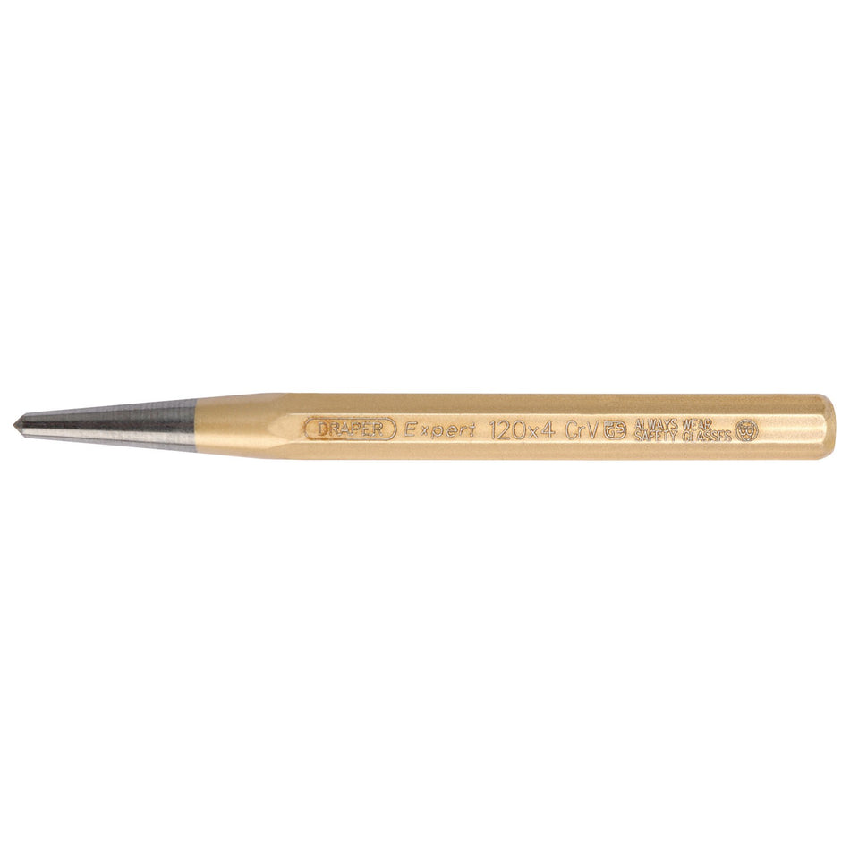 DRAPER Expert 4mm x 120mm Octagonal Centre Punch: Model No.100HB