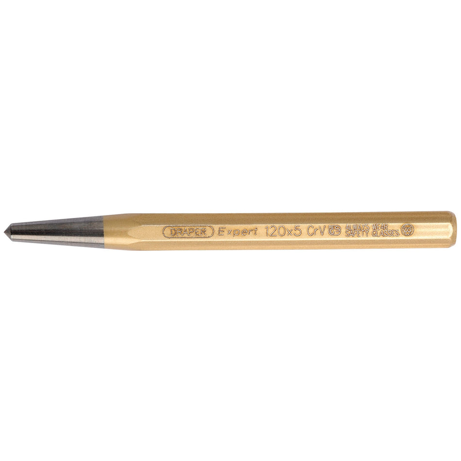DRAPER Expert 5mm x 120mm Octagonal Centre Punch: Model No.100HB