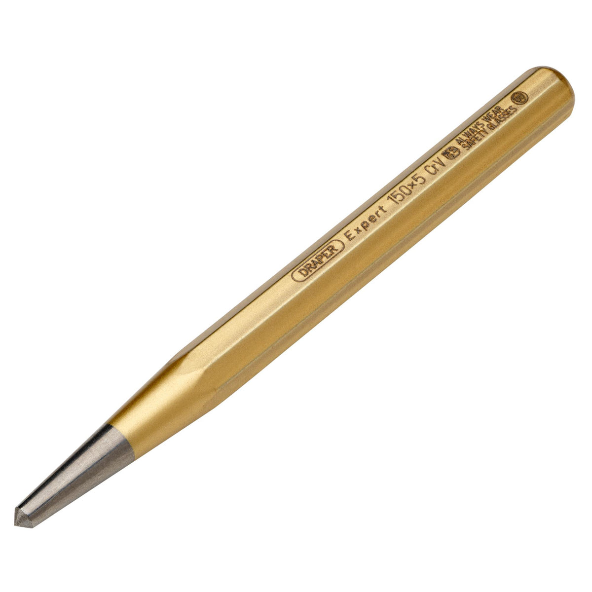 DRAPER Expert 5mm x 150mm Octagonal Centre Punch: Model No.100HB