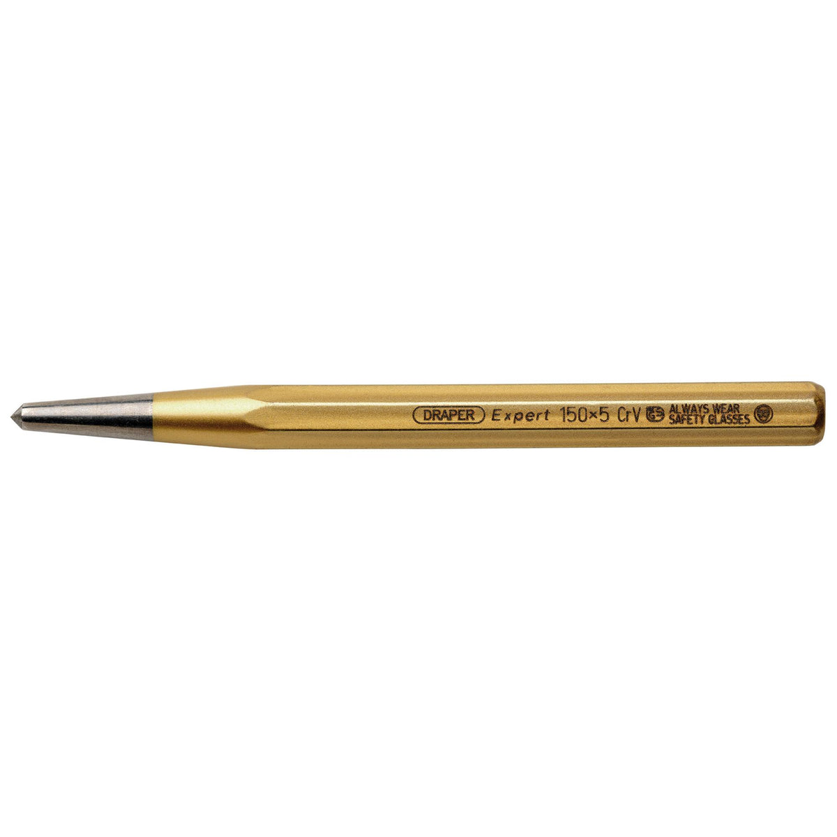 DRAPER Expert 5mm x 150mm Octagonal Centre Punch: Model No.100HB
