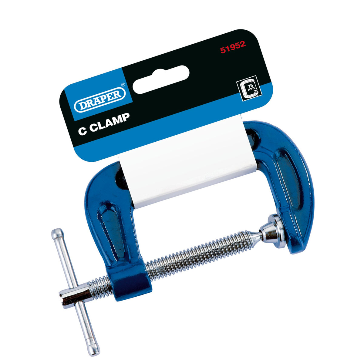 DRAPER 75 x 50mm C Cramp: Model No.391GP