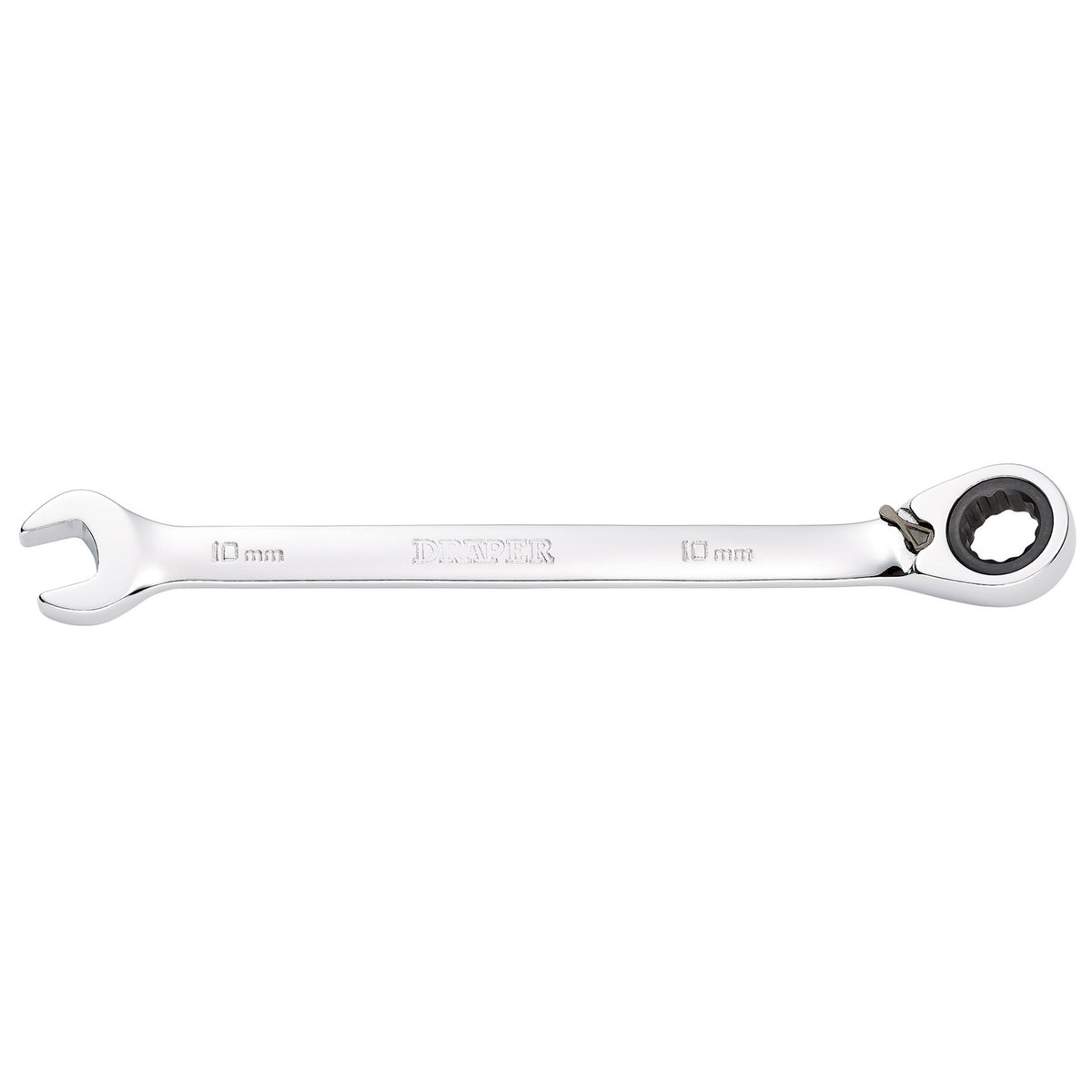 DRAPER 10mm Draper Hi-Torq ; Metric Reversible Ratcheting Combination Spanner: Model No.8230RMMB