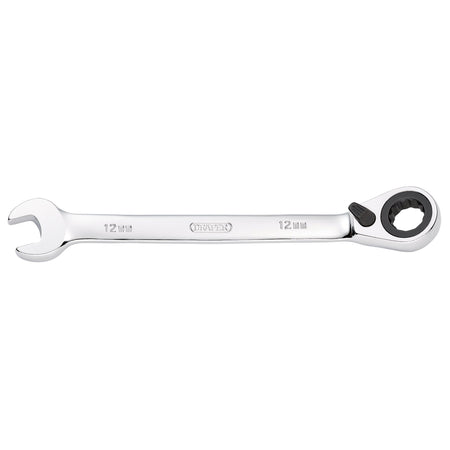 DRAPER 12mm Draper Hi-Torq ; Metric Reversible Ratcheting Combination Spanner: Model No.8230RMMB