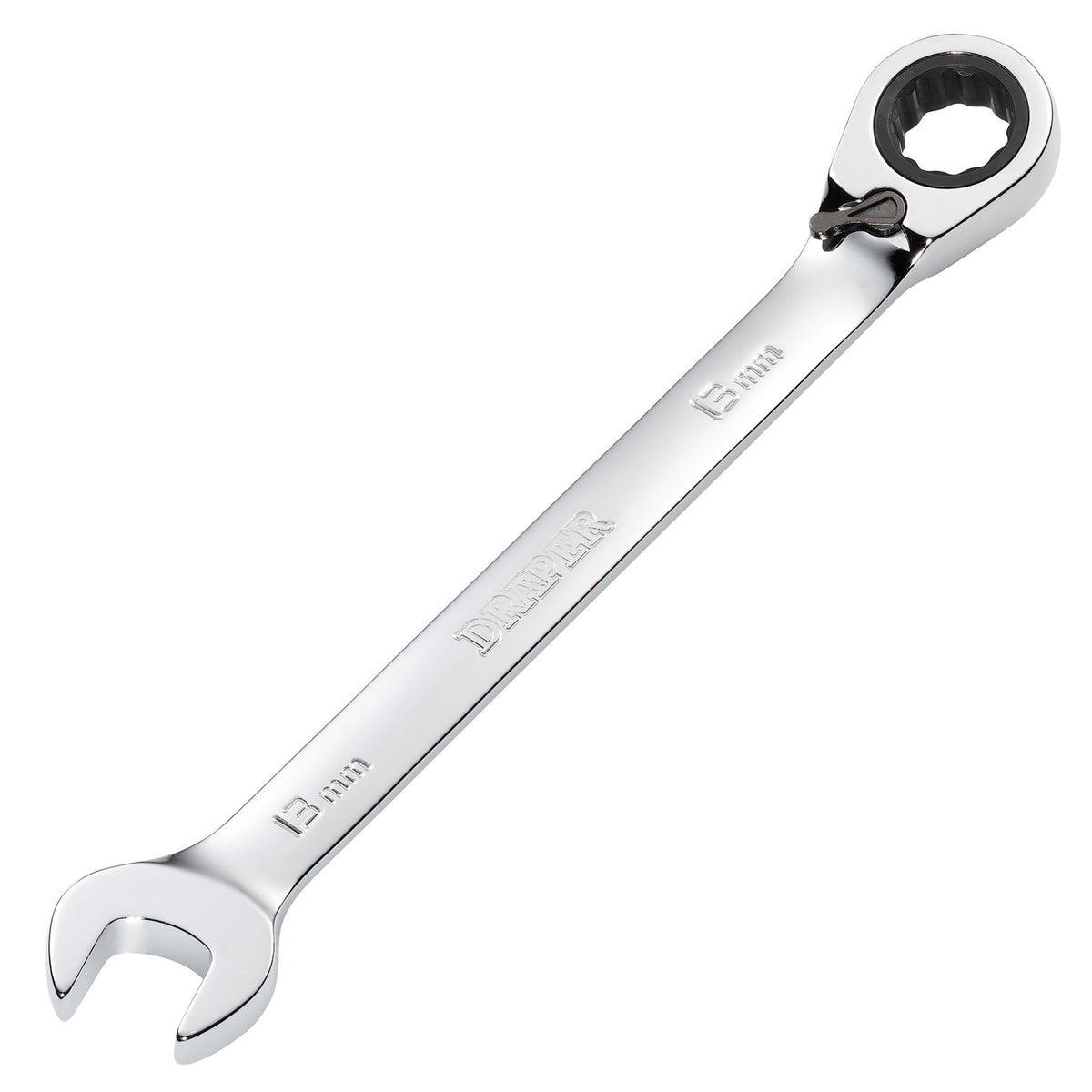 DRAPER 13mm Draper Hi-Torq ; Metric Reversible Ratcheting Combination Spanner: Model No.8230RMMB