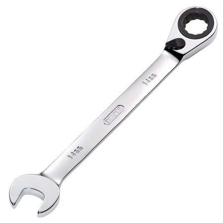 DRAPER 14mm Draper Hi-Torq ; Metric Reversible Ratcheting Combination Spanner: Model No.8230RMMB