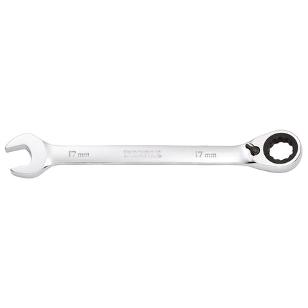 DRAPER 17mm Draper Hi-Torq ; Metric Reversible Ratcheting Combination Spanner: Model No.8230RMMB