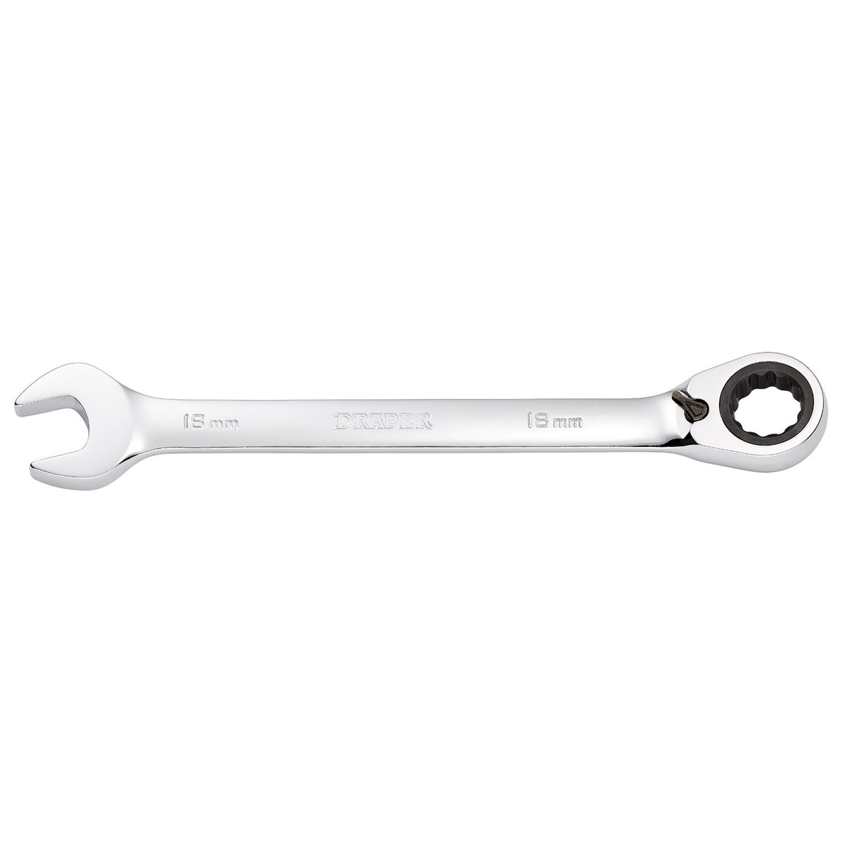 DRAPER 18mm Draper Hi-Torq ; Metric Reversible Ratcheting Combination Spanner: Model No.8230RMMB