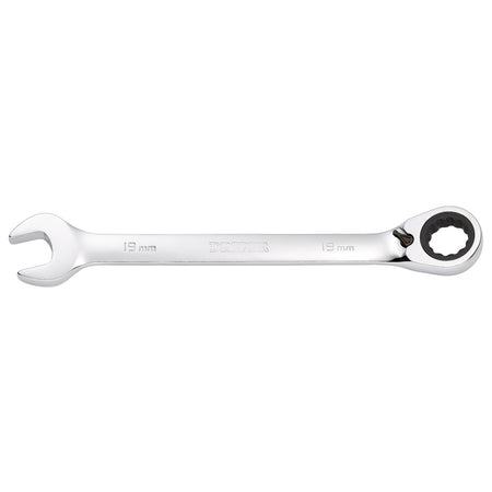 DRAPER 19mm Draper Hi-Torq ; Metric Reversible Ratcheting Combination Spanner: Model No.8230RMMB
