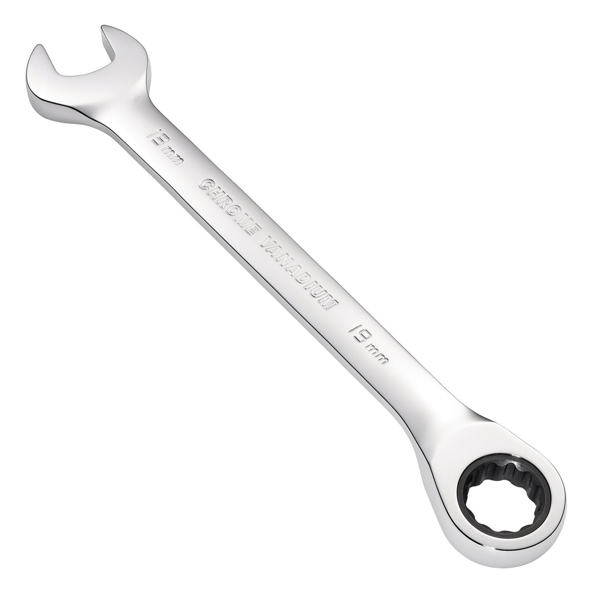 DRAPER 19mm Draper Hi-Torq ; Metric Reversible Ratcheting Combination Spanner: Model No.8230RMMB